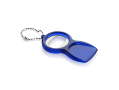 Décapsuleur porte clés en plastique