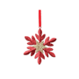 Décoration de étoile Noël métallique Rougerouge