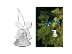 Décoration de Noël cloche brillante
