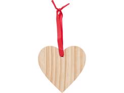 Décoration de Noël en bois Cœur