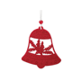 Décoration de Noël textile cloche Rougerouge