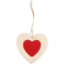 Décoration feutrine coeur blanc et rouge Au choixblanc/rouge