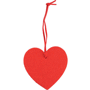 Décoration feutrine coeur rouge Rougerouge