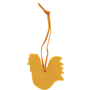 Décoration feutrine coq jaune Jaunejaune