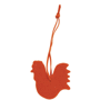 Décoration feutrine coq Orangeorange