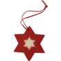 Décoration feutrine étoile rouge et blanc Au choixrouge/naturel