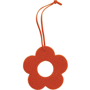 Décoration feutrine fleur avec trou orange Orangeorange