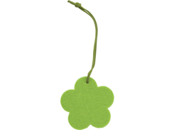 Décoration feutrine fleur verte