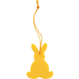 Décoration feutrine grand lapin jaune Jaunejaune
