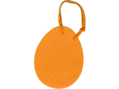 Décoration feutrine grand oeuf orange
