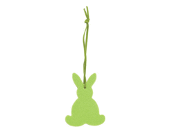 Décoration feutrine lapin vert