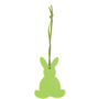 Décoration feutrine lapin vert Vertvert
