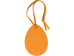 Décoration feutrine oeuf orange