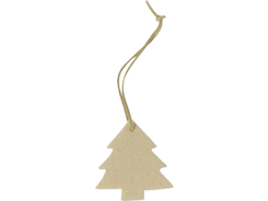 Décoration feutrine sapin blanc