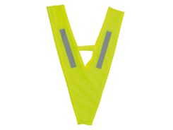 Dossard bandes réfléchissantes jaune en polyester