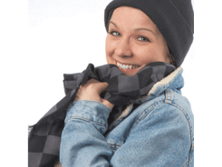 Echarpe avec motif en damier