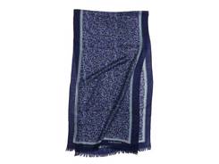 Echarpe laine giverny blue