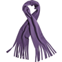 Écharpe polaire avec frange Au choixpourpre foncé