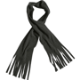Écharpe polaire avec frange Noirnoir