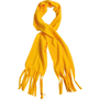 Écharpe polaire avec frange Au choixjaune doré