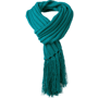 Écharpe tricot avec frange Au choixémeraude