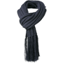 Écharpe tricot avec frange Au choixbleu marine