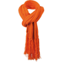 Écharpe tricot avec frange Au choixorange foncé