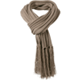 Écharpe tricot avec frange Au choixtaupe