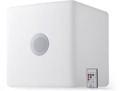 Enceinte double sans fil lumineuse publicitaire