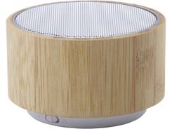 Enceinte sans fil en bambou