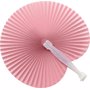 Eventail en papier et plastique. Roserose