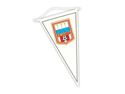 Fanion triangulaire en plastique