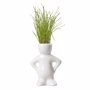 Figurine avec cheveux en herbe BlancBlanc
