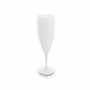 Flute a champagne plastique reutilisable 14 cl BlancBlanc opaq.