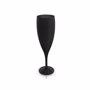 Flute a champagne plastique reutilisable 14 cl NoirNoir opaq.