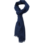 Foulard avec frange Au choixbleu marine