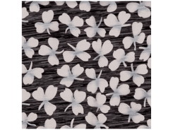 Foulard noir/blanc en polyester