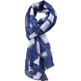 Foulard publicitaire Au choixbleu marine/blanc