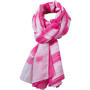 Foulard publicitaire Blancfuchsia/blanc