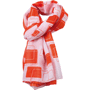 Foulard publicitaire Au choixorange foncé/blanc