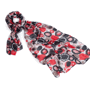 Foulard rouge/noir en polyester Au choixrouge/noir