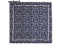 Foulard soie luxembourg blue