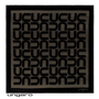 Foulard soie monogramma mini black_brown Au choixnoir/marron