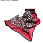 Foulard soie patchwork Au choixrouge/noir
