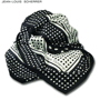Foulard soie snow Au choixnoir/blanc