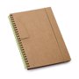 Carnet B6 couverture carton stylo recyclé VertVert clair