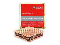 Gaufrette chocolat publicitaire personnalisé