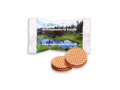 Gaufrette publicitaire motif personnalisé