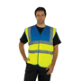 Gilet de travail de sécurité Au choixjaune fluo/bleu roya