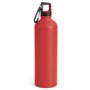 Gourde aluminium 800 ml mousqueton RougeRouge